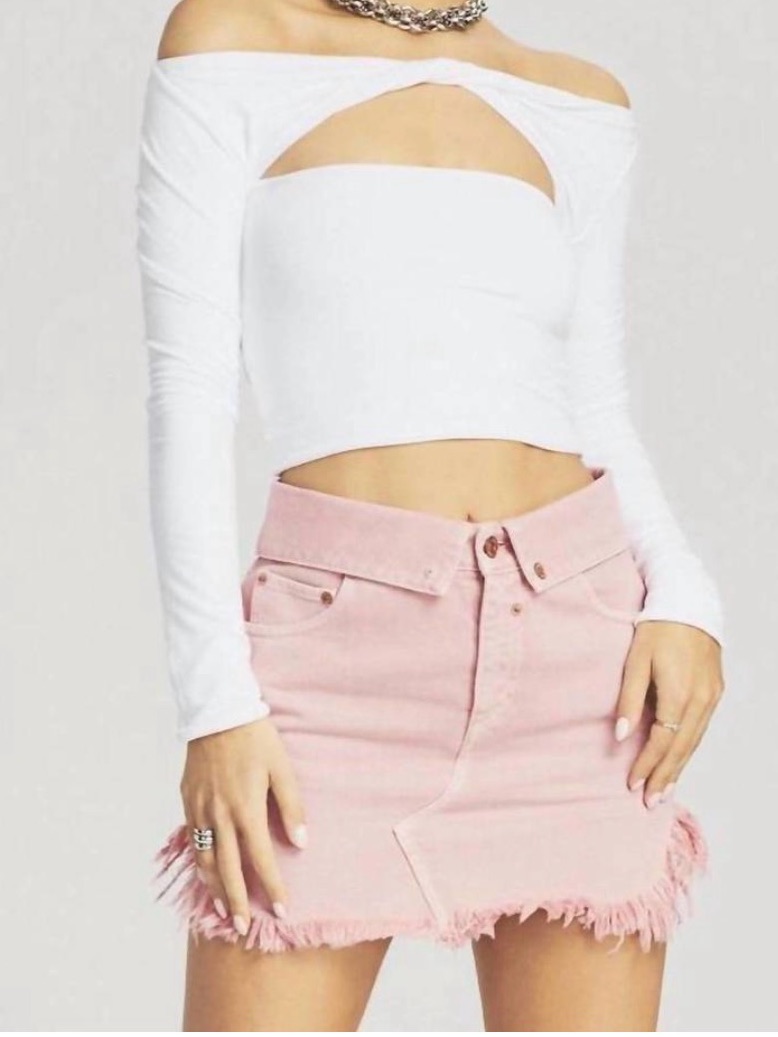 Ser.O.Ya Holly Skirt In Vintage Blush